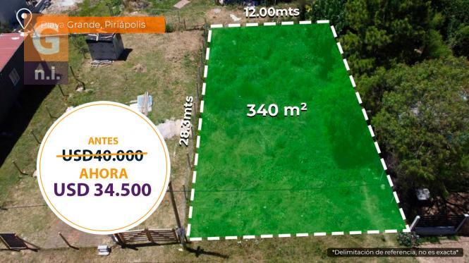 Terreno en Piriápolis (Playa Grande) Ref. 6935